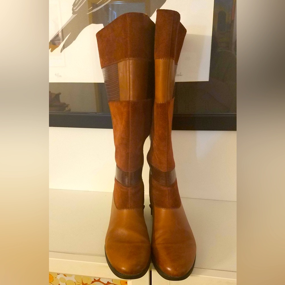 Wide Calf boot bundle- Naturalizer, Clarks. Size 10- 2 pair, one price